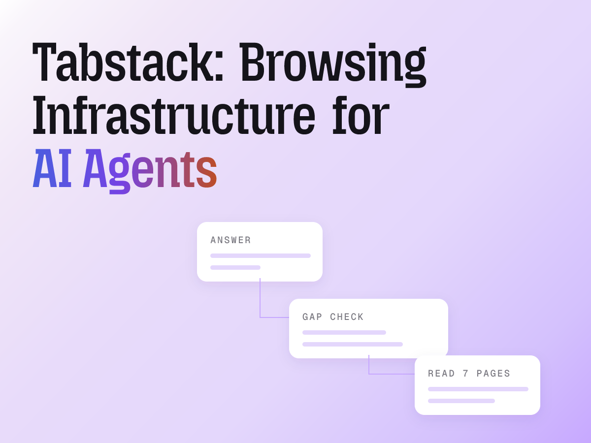 Tabstack is the web execution layer for AI agents. Automate workflows and turn web content into clean data with a developer API backed by Mozilla.