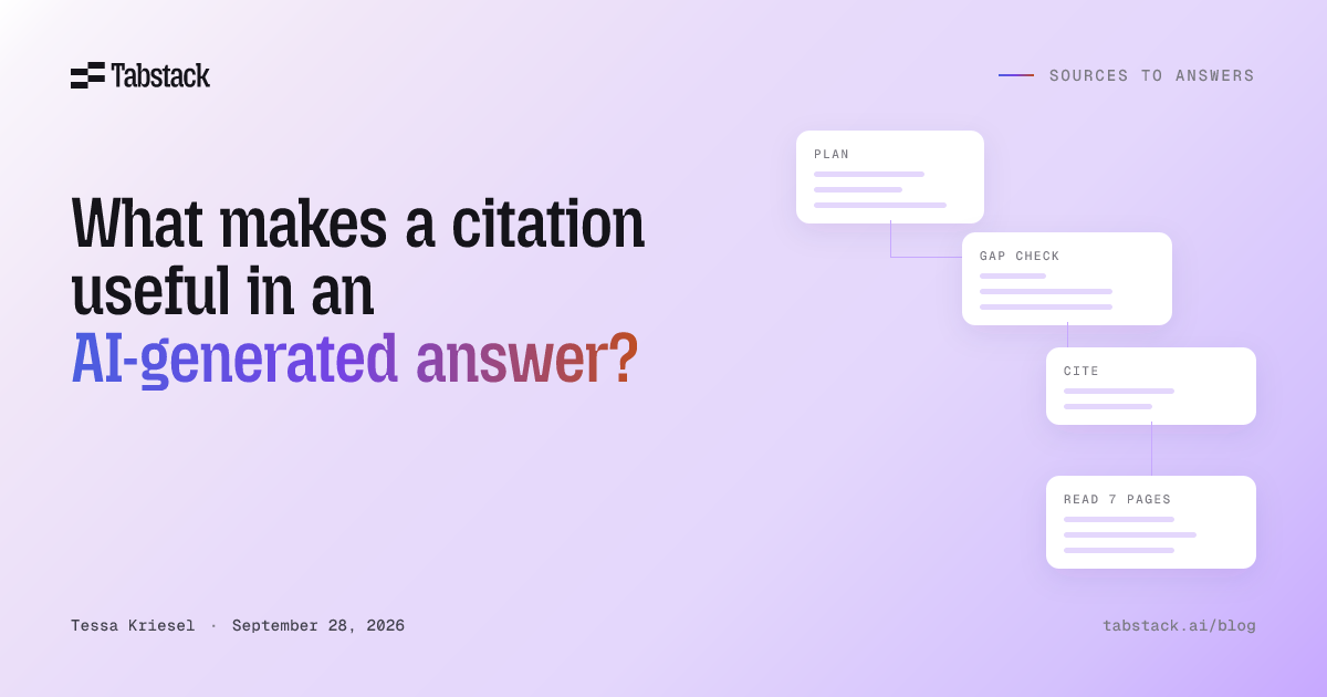 How to check whether citations in an AI answer support its material claims, scope, and date.